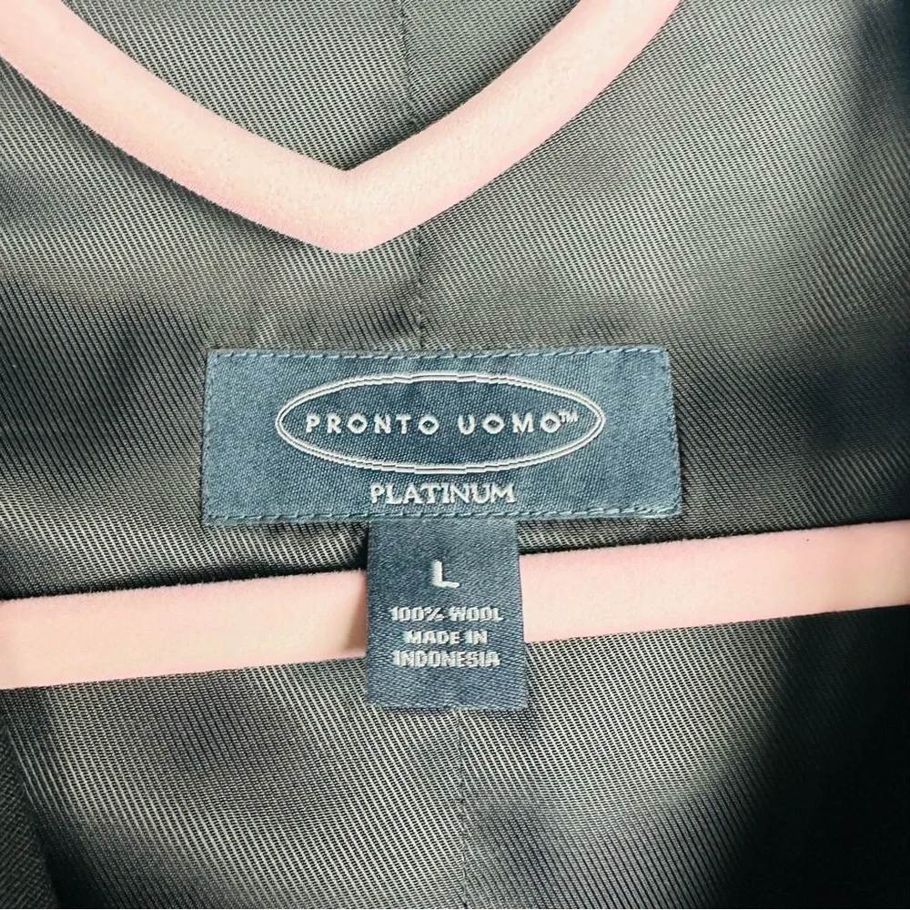 Pronto Uomo Black Formal Vest Size Large